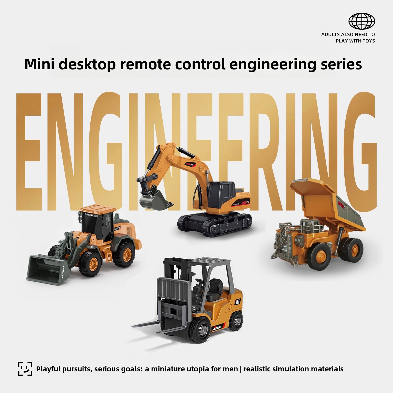 Heavy Equipment Vehicles - Set de Vehículos de Ingeniería RC