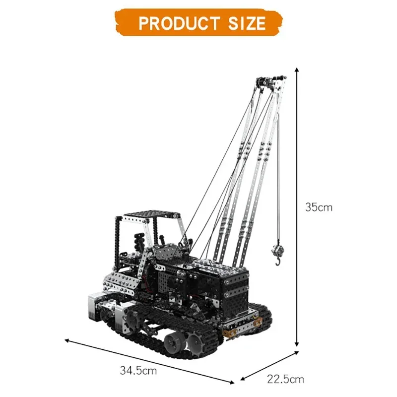 Grúa Metálica RC para Armar, C - Heavy Equipment Vehicles reseña y precio