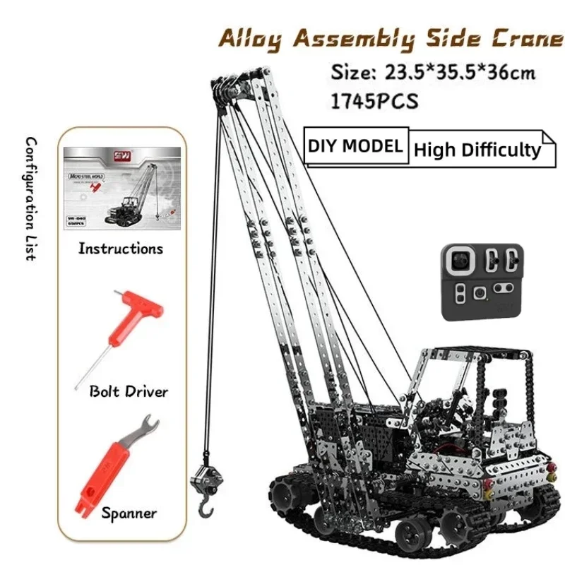 Grúa Metálica RC para Armar, C - Heavy Equipment Vehicles reseña y precio