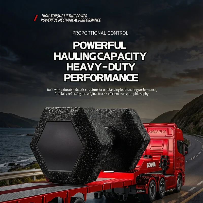 HUINA 1302A 1:24 Camión Tracto - Heavy Equipment Vehicles reseña y precio