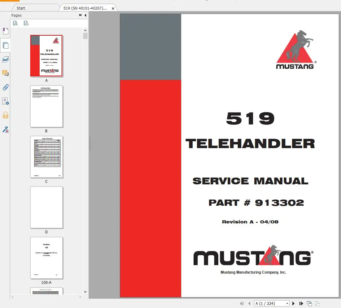 AutoDVD2 Mustang Maquinaria Eq - Heavy Equipment Service reseña y precio